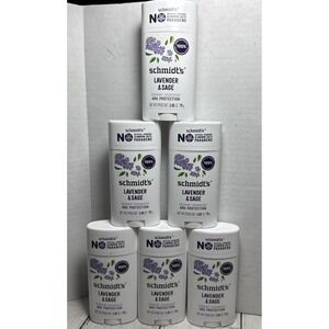Schmidt's Lavender Sage Natural Deodorant Schmidt No Aluminum 6 Sticks